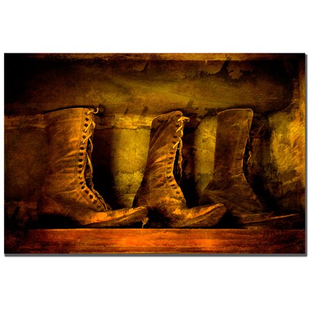 Lois Bryan 'Old Fashioned Boots' Canvas Art,16x24